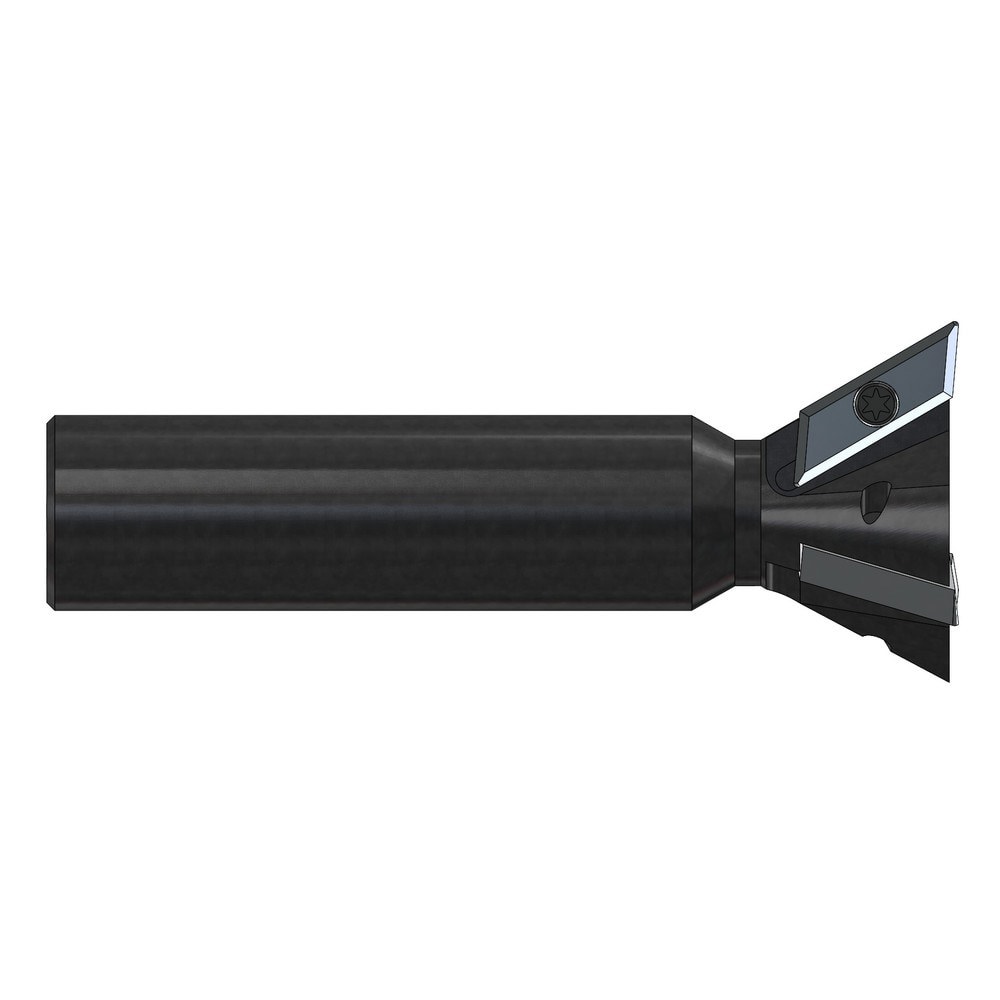 Indexable Dovetail Cutters; Included Angle: 50.00 ; Cutting Diameter: 2.0000 in ; Maximum Depth Of Cut: 0.6200in ; Shank Type: Cylindrical ; Shank Diameter: 1.0000 ; Compatible Insert Style: Di60L