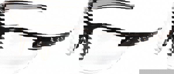 Safety Glasses: Scratch-Resistant, Polycarbonate, Clear Lenses, Frameless