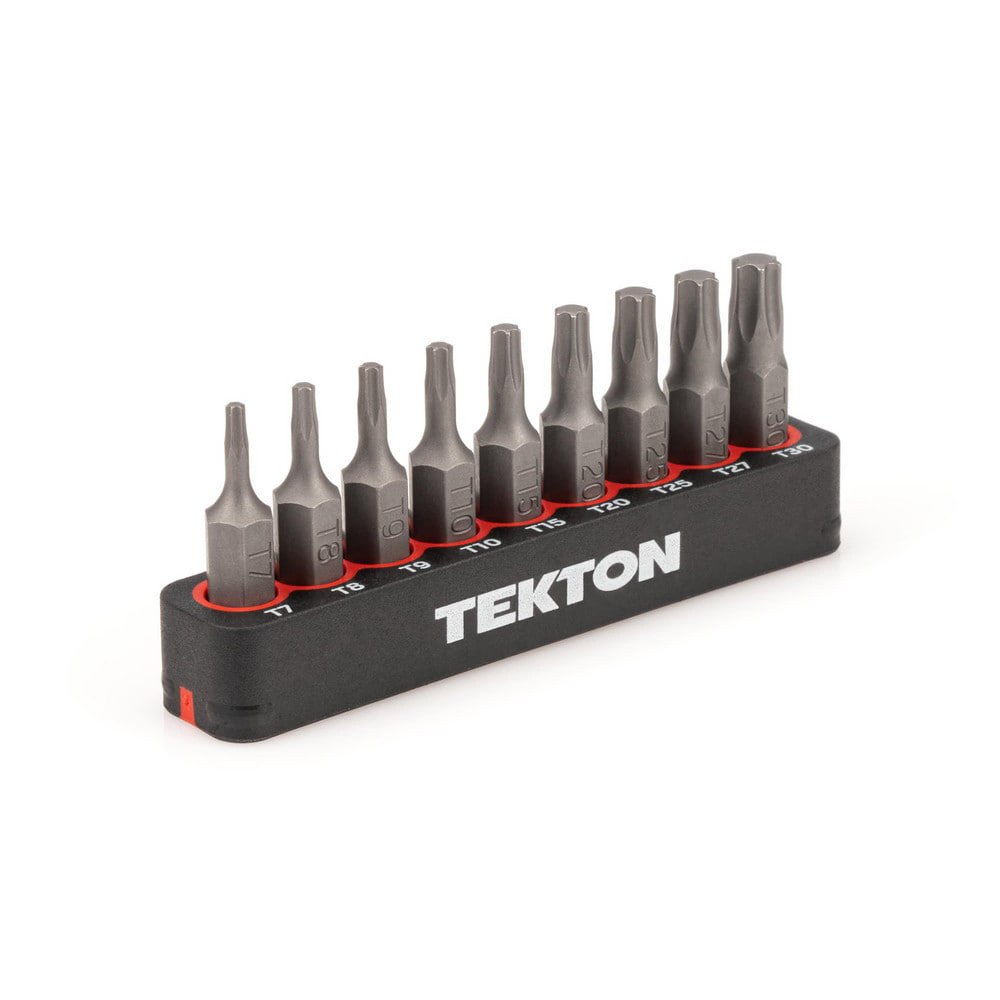 9-pc. 1/4 in. Hex Insert Bit Set (Star) Holder