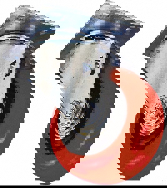 Swivel Top Plate Caster: Polyolefin, 4