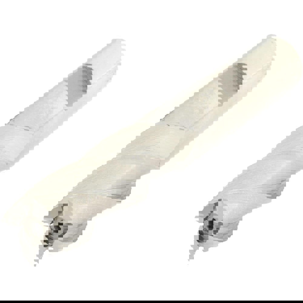 Square End Mill: 17/32'' Dia, 1-3/8'' LOC, 1/2'' Shank Dia, 3-3/8'' OAL, 4 Flutes, High Speed Steel