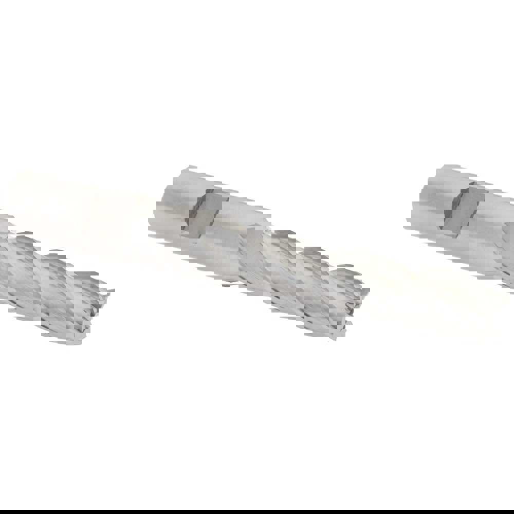 Square End Mill: 7/16'' Dia, 1-3/4'' LOC, 1/2'' Shank Dia, 3-3/4'' OAL, 4 Flutes, High Speed Steel