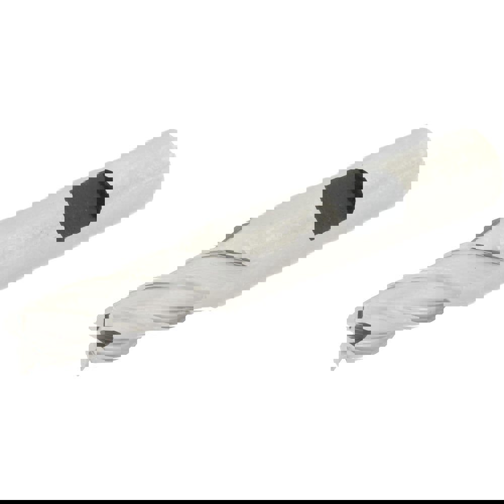 Square End Mill: 5/16'' Dia, 3/4'' LOC, 3/8'' Shank Dia, 2-1/2'' OAL, 4 Flutes, High Speed Steel