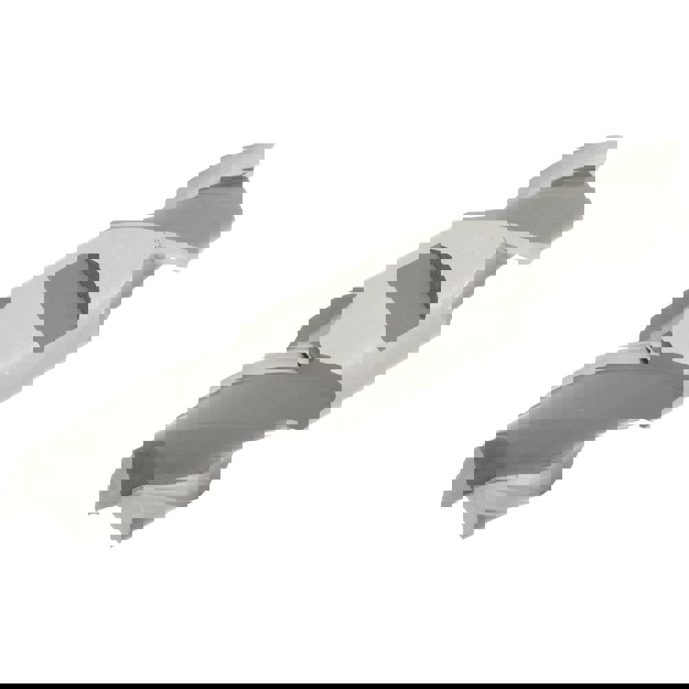 Square End Mill: 21/32'' Dia, 1-5/16'' LOC, 3/4'' Shank Dia, 5'' OAL, 2 Flutes, High Speed Steel