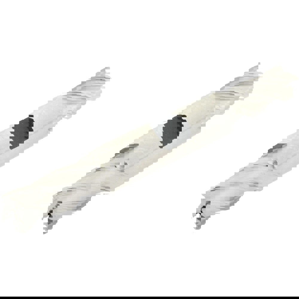 Square End Mill: 27/64'' Dia, 1'' LOC, 1/2'' Shank Dia, 4-1/8'' OAL, 4 Flutes, High Speed Steel