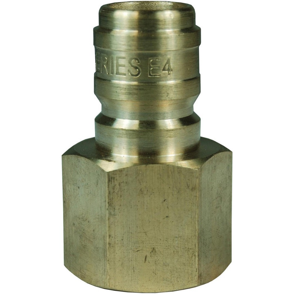 Hydraulic Hose Fittings & Couplings; Type: E-Series Straight Through Female Threaded Plug ; Fitting Type: Female Plug ; Hose Inside Diameter (Decimal Inch): 1.5000 ; Hose Size: 1-1/2 ; Material: Brass ; Thread Type: NPTF