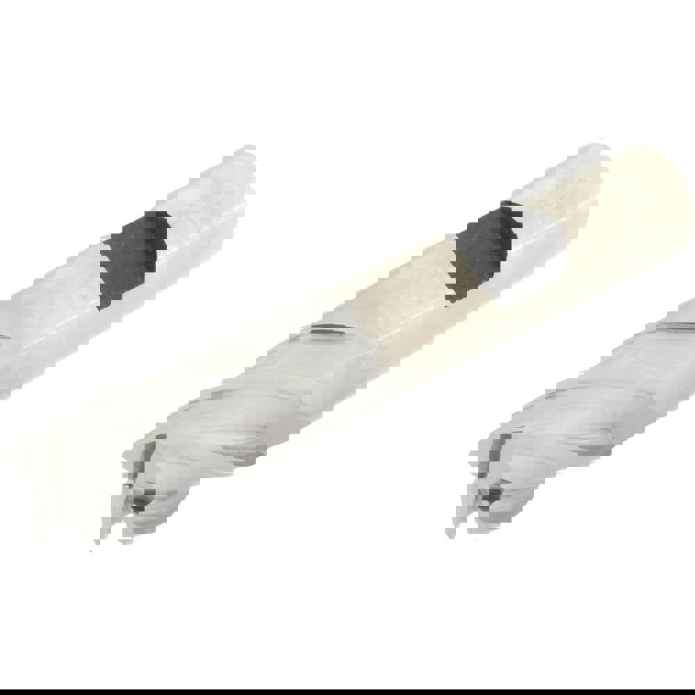 Square End Mill: 3/8'' Dia, 3/4'' LOC, 3/8'' Shank Dia, 2-1/2'' OAL, 4 Flutes, Cobalt