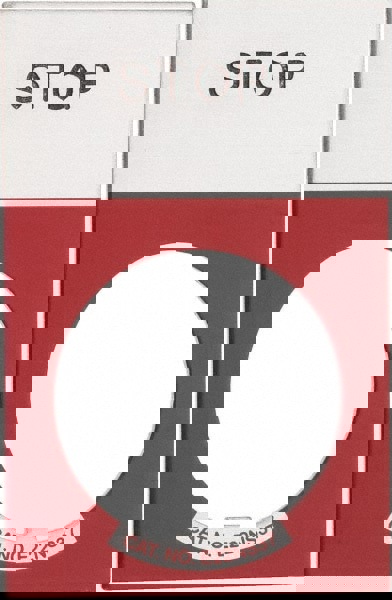 Rectangular, Aluminum Legend Plate - Stop