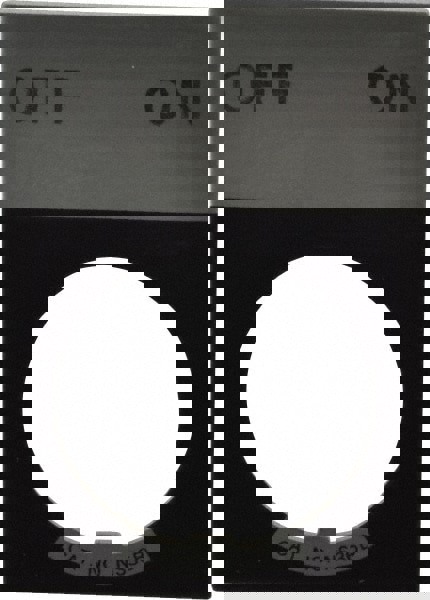 Rectangular, Aluminum Legend Plate - Off-On