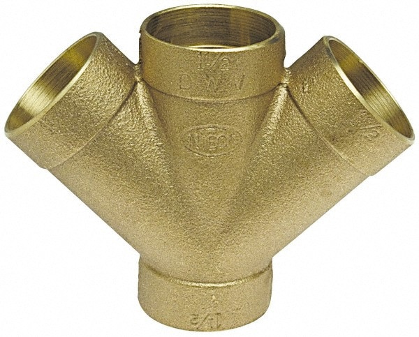 Drain, Waste & Vent Pipe Fitting: 2 x 2 x 1-1/2 x 1-1/2