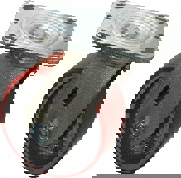 Swivel Top Plate Caster: Polyurethane, 4