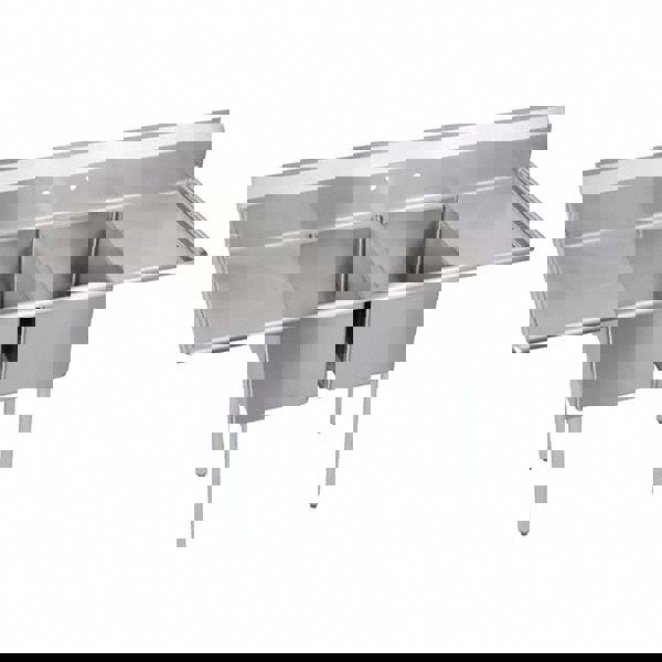 Scullery Sink: 3 Stainless Steel