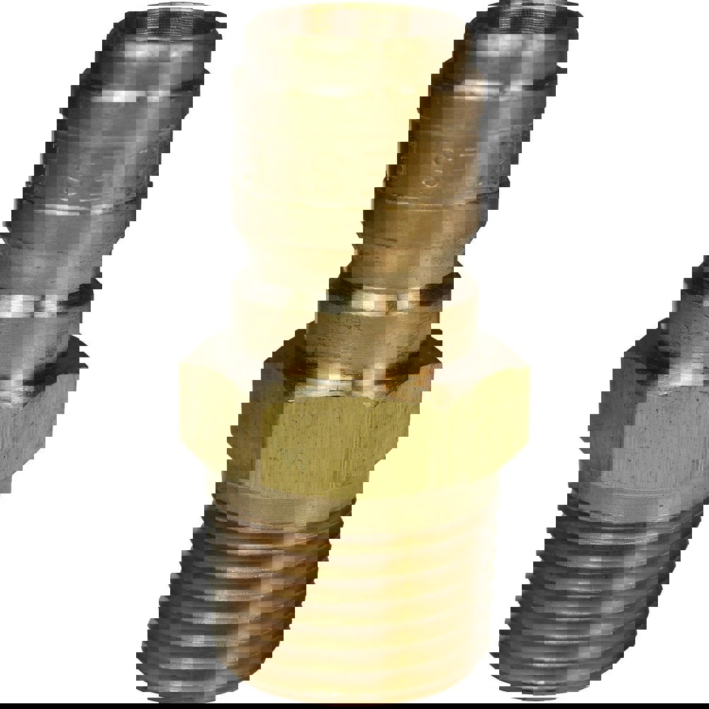 Hydraulic Hose Fittings & Couplings; Type: E-Series Straight Through Male Threaded Plug ; Fitting Type: Male Plug ; Hose Inside Diameter (Decimal Inch): 0.2500 ; Hose Size: 1/4 ; Material: Brass ; Thread Type: NPTF