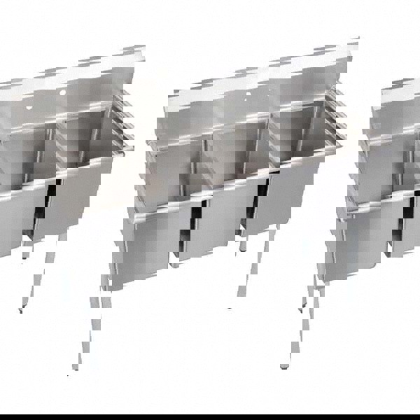 Scullery Sink: 3 Stainless Steel