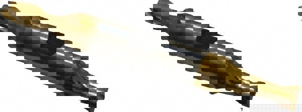 Square End Mill: 1/4'' Dia, 1/2'' LOC, 3/8'' Shank Dia, 3-1/8'' OAL, 2 Flutes, Cobalt