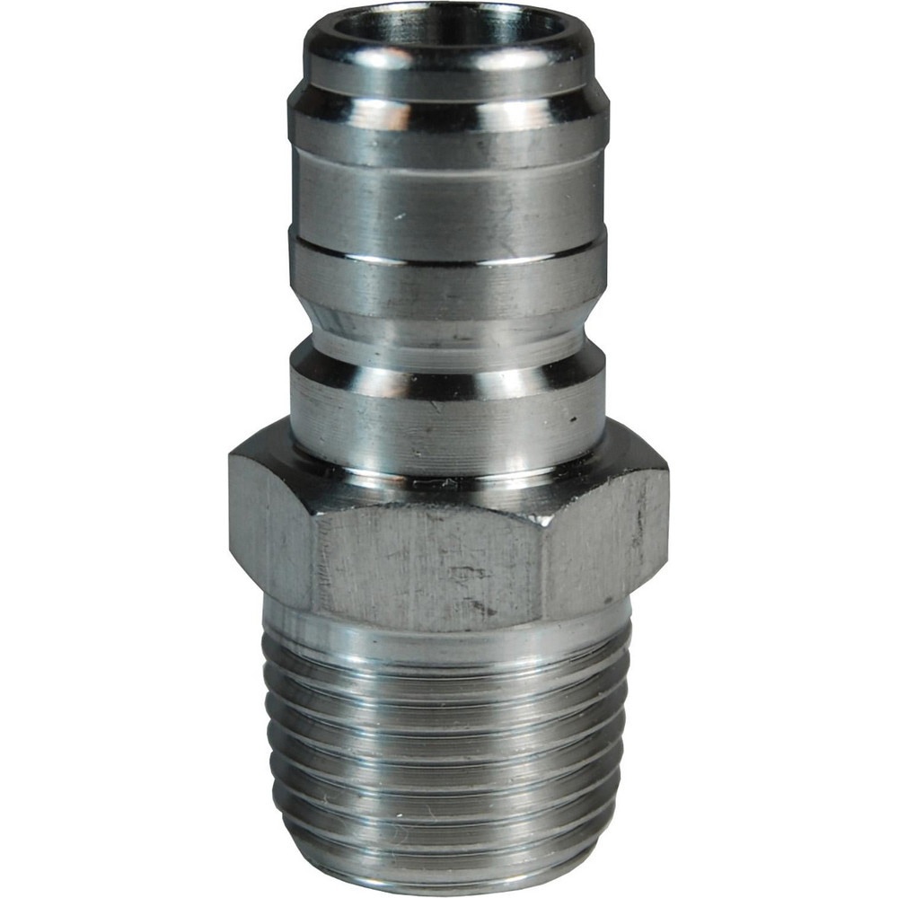 Hydraulic Hose Fittings & Couplings; Type: E-Series Straight Through Male Threaded Plug ; Fitting Type: Male Plug ; Hose Inside Diameter (Decimal Inch): 0.5000 ; Hose Size: 1/2 ; Material: Steel ; Thread Type: NPTF