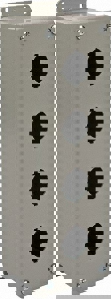 4 Hole, 1.2 Inch Hole Diameter, Steel Pushbutton Switch Enclosure