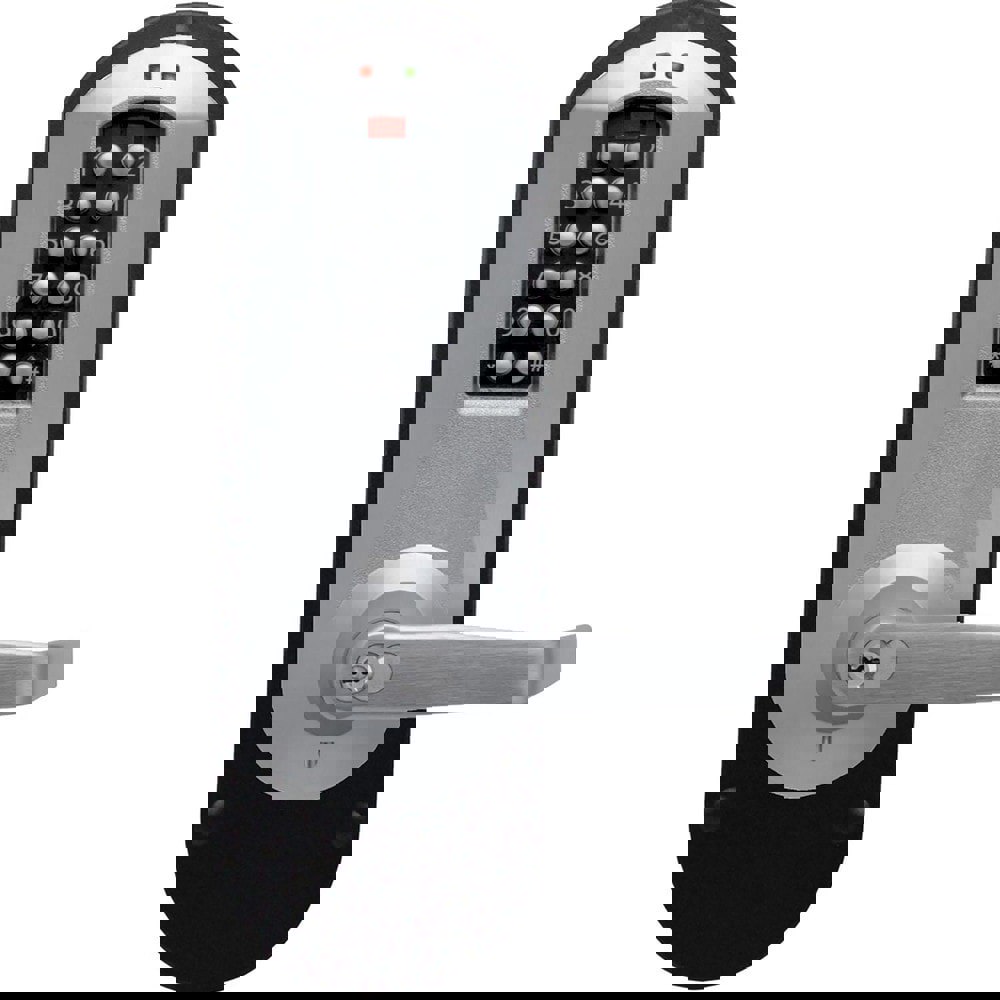 Lever Locksets; Lockset Type: Rim Exit Trim with Keypad ; Key Type: Schlage C ; Back Set: 2-3/4 (Inch); Cylinder Type: Schlage C Keyway ; Material: Metal ; Door Thickness: 1 3/8 - 1 3/4