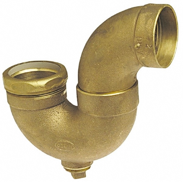 Drain, Waste & Vent P-Trap with Cleanout: 1-1/2