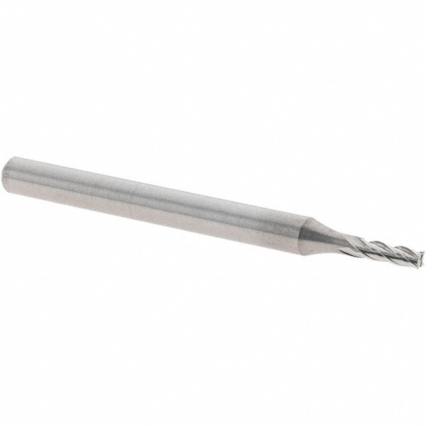 Square End Mill: 4 Flutes, Solid Carbide