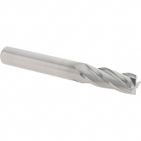 Square End Mill: 4 Flutes, Solid Carbide