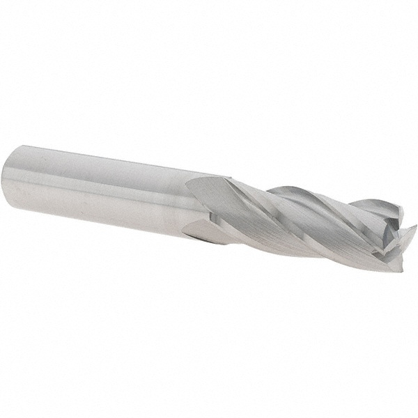 Square End Mill: 4 Flutes, Solid Carbide