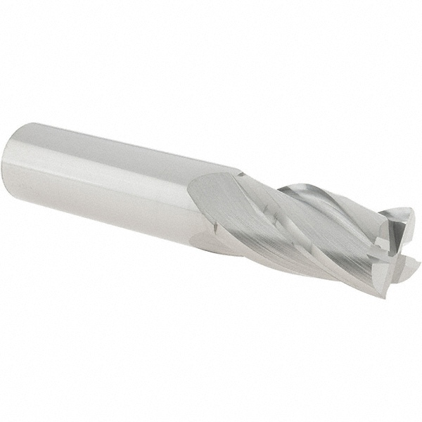 Square End Mill: 4 Flutes, Solid Carbide
