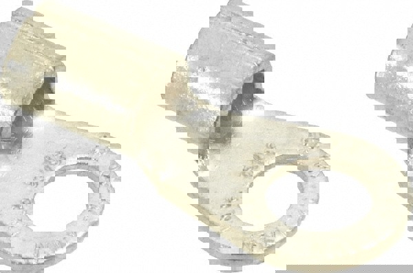 Circular Ring Terminal: Non-Insulated, 6 AWG, Crimp Connection