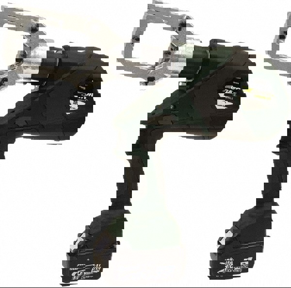 Power Crimper: 12,000 lb Capacity, Lithium-ion Battery Included, Pistol Grip Handle, 120V