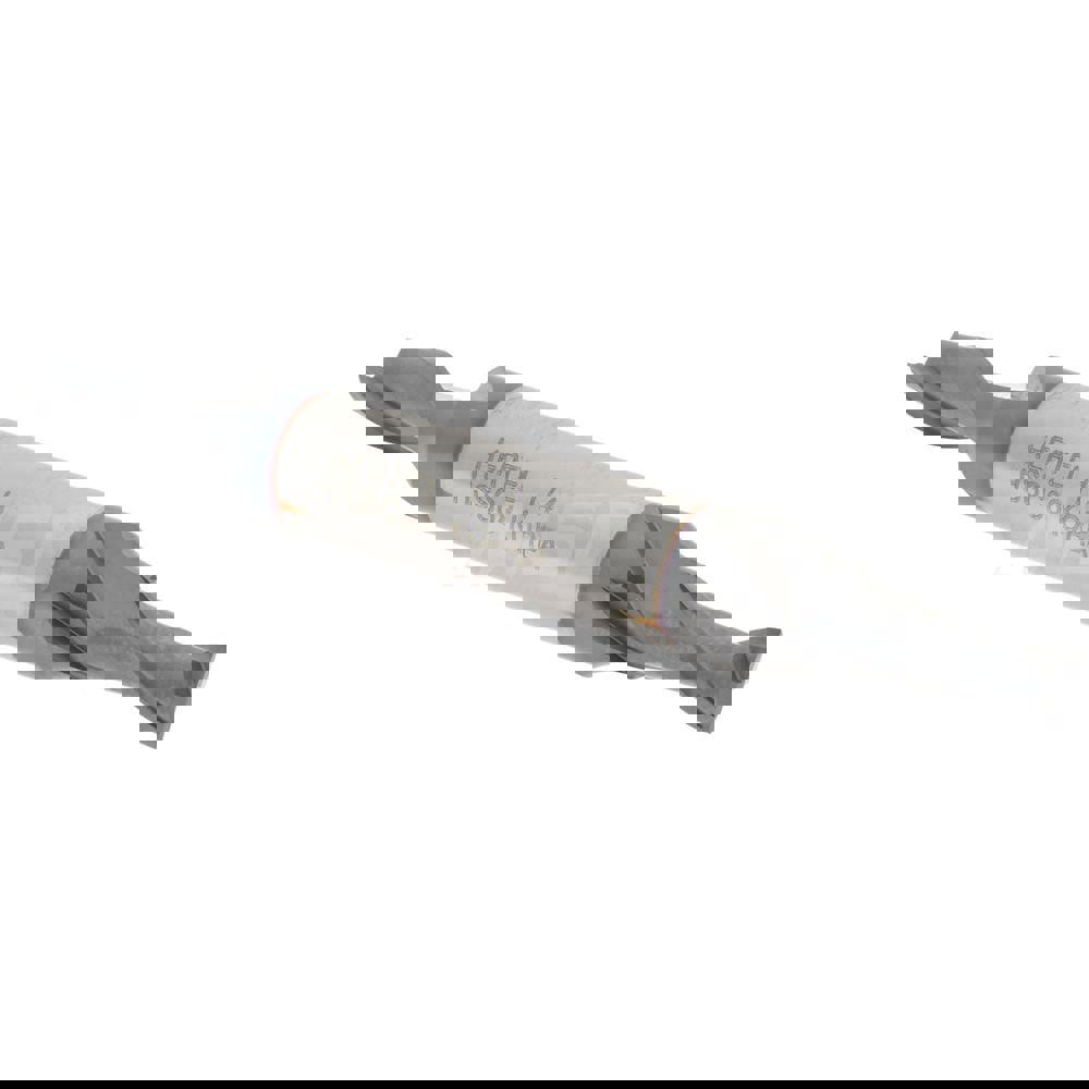 Square End Mill: 1/4'' Dia, 1/2'' LOC, 3/8'' Shank Dia, 3-1/8'' OAL, 2 Flutes, Cobalt