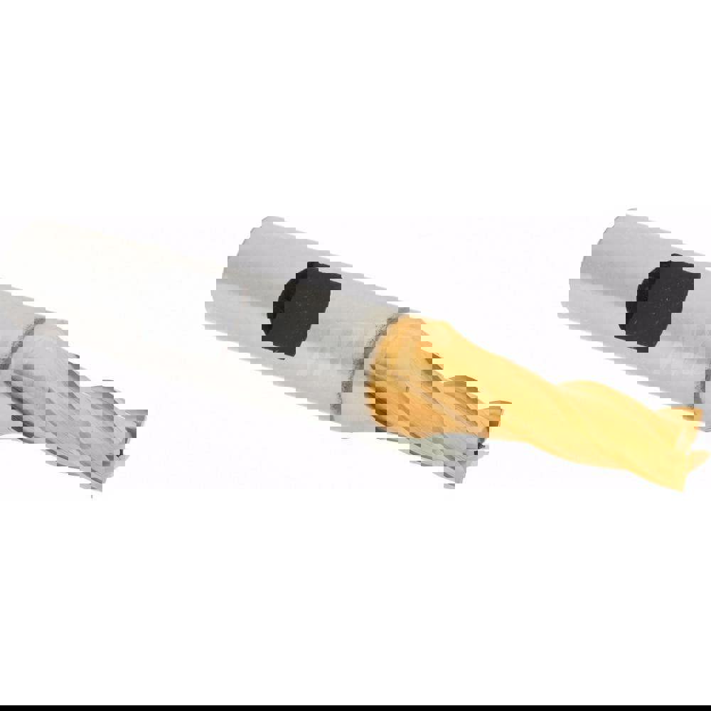 Square End Mill: 1/4'' Dia, 5/8'' LOC, 3/8'' Shank Dia, 2-7/16'' OAL, 4 Flutes, High Speed Steel