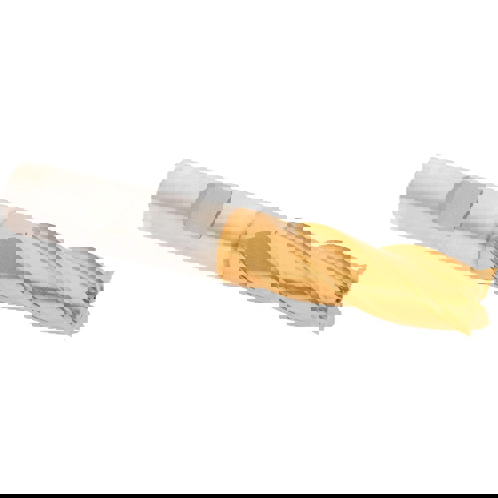 Square End Mill: 1/2'' Dia, 1-1/4'' LOC, 1/2'' Shank Dia, 3-1/4'' OAL, 4 Flutes, High Speed Steel