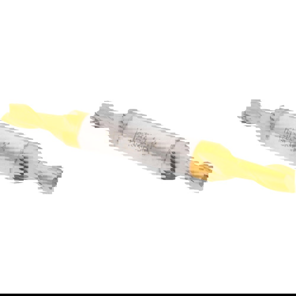 Square End Mill: 1/4'' Dia, 1/2'' LOC, 3/8'' Shank Dia, 3-1/8'' OAL, 2 Flutes, High Speed Steel