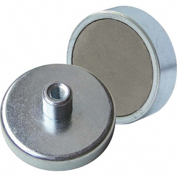 Ceramic Pot Magnets; Diameter (Inch): 0.5120; 13 mm; 0.512 in; Countersunk Hole Size: M3; Height (Inch): 0.177 in; 4.5 mm; Height (mm): 0.177 in; 4.5 mm; 4.50; Average Pull Force (Lb.): 2.2 lb; 2.2; 1 kg; Tap Size: M3; Maximum Operating Temperature: 120 0