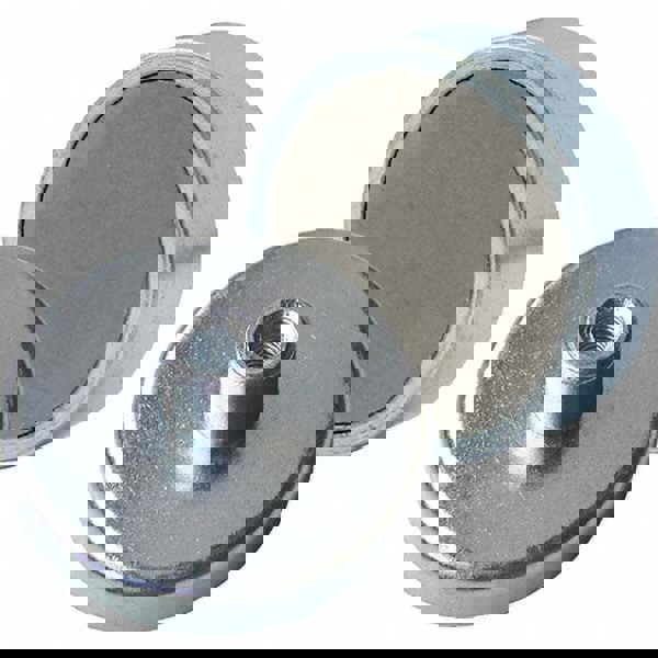 Ceramic Fixture Magnets; Fixture Style: Center Mount; Length (Inch): 1.26 in; Average Pull Force: 17.6 lb; Maximum Pull Force: 17.6 lb; 8 kg; Width (Inch): 1.26 in; Magnet Material: Ceramic; Maximum Operating Temperature (F): 120 F; 248 C; Average Pull