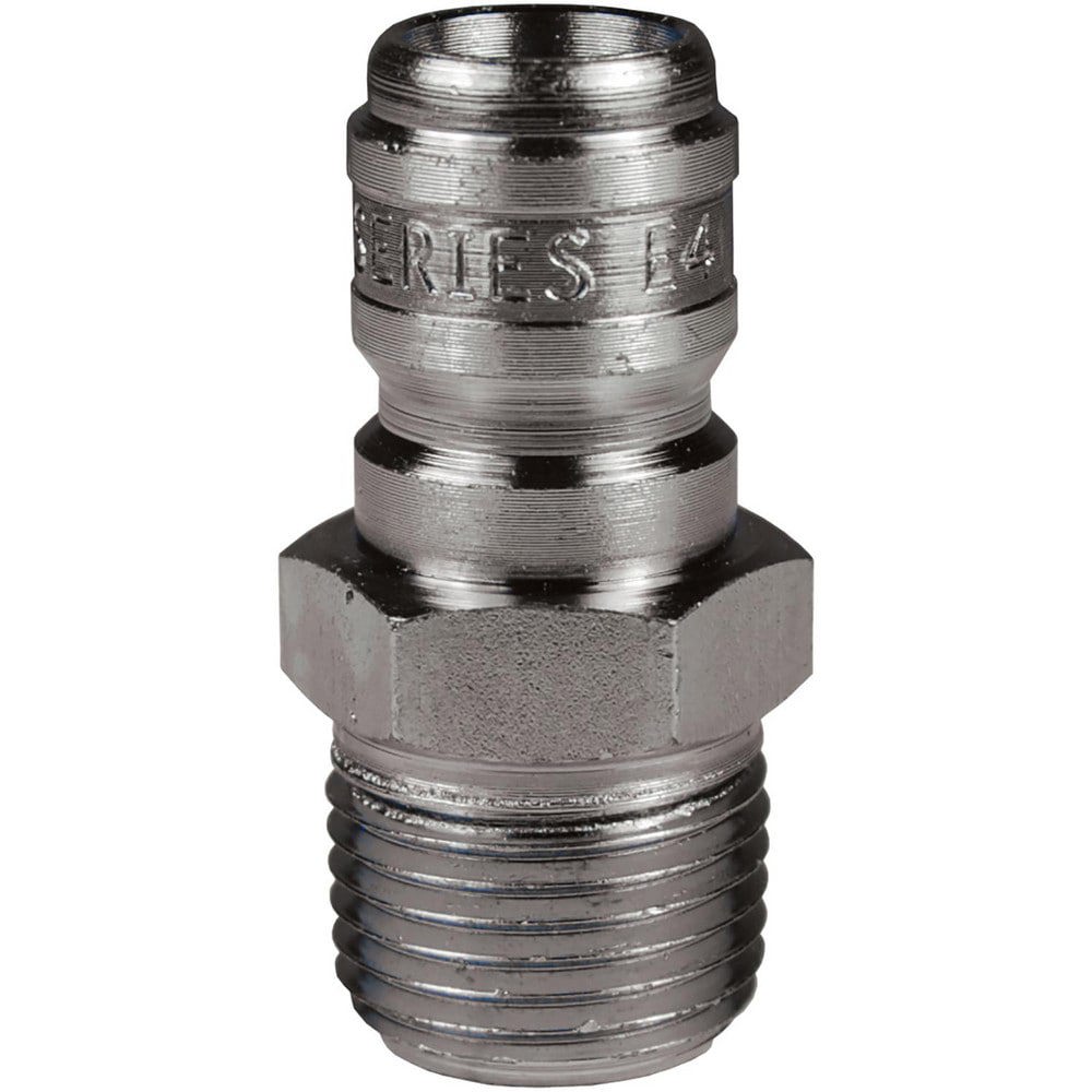 Hydraulic Hose Fittings & Couplings; Type: E-Series Straight Through Male Threaded Plug ; Fitting Type: Male Plug ; Hose Inside Diameter (Decimal Inch): 1.0000 ; Hose Size: 1 ; Material: Stainless Steel ; Thread Type: NPTF