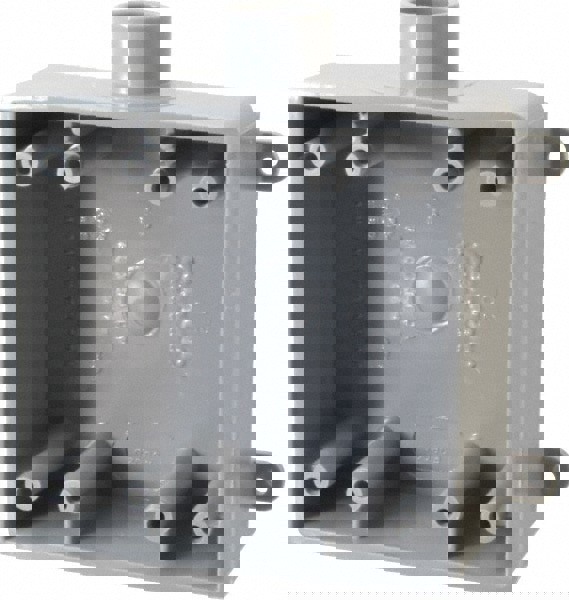 Electrical Switch Box: Polyvinylchloride, Rectangle, 4.62