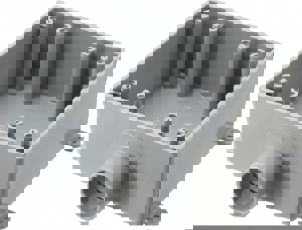 Electrical Switch Box: Polyvinylchloride, Rectangle, 4.62