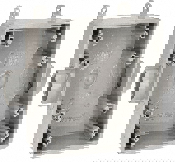 Electrical Switch Box: Polyvinylchloride, Square, 4.62