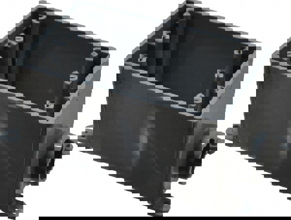 Electrical Junction Box: Polyvinylchloride, Rectangle, 5.7