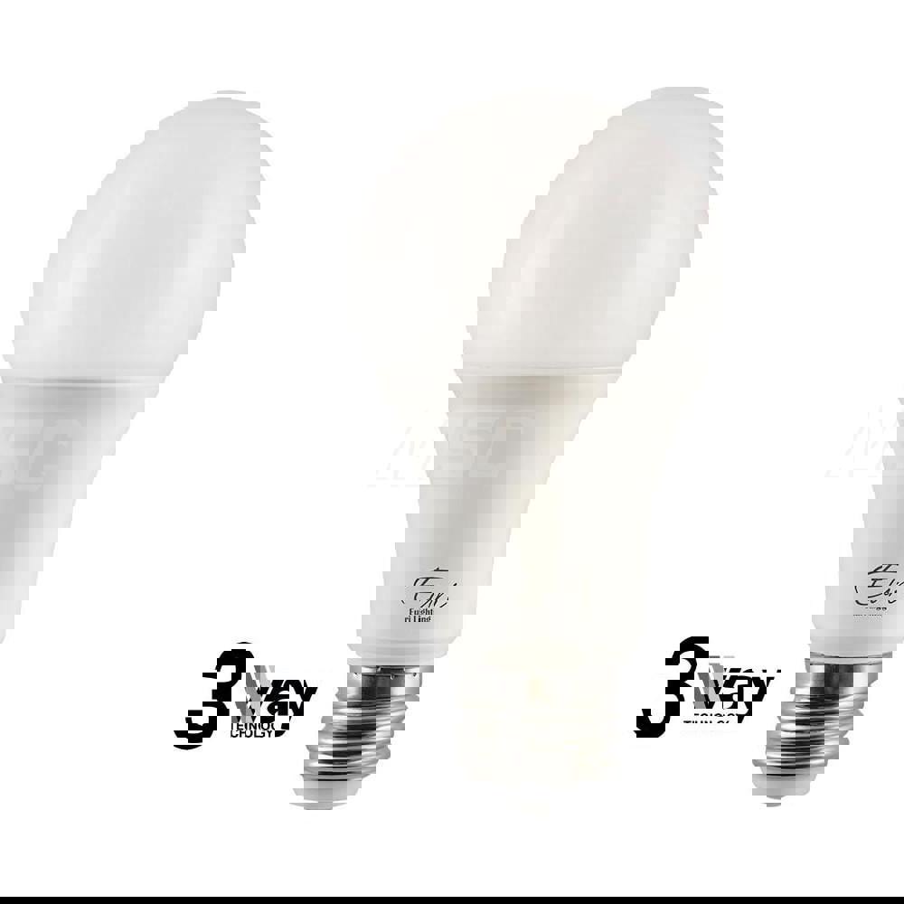 Fluorescent Commercial & Industrial Lamp: 14 Watts, A19, Medium Base