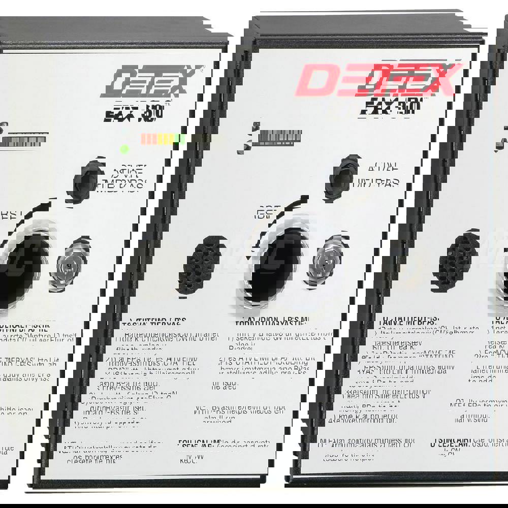 Plastic Hardwired Timed Bypass Exit Alarm & Rechargeable Battery