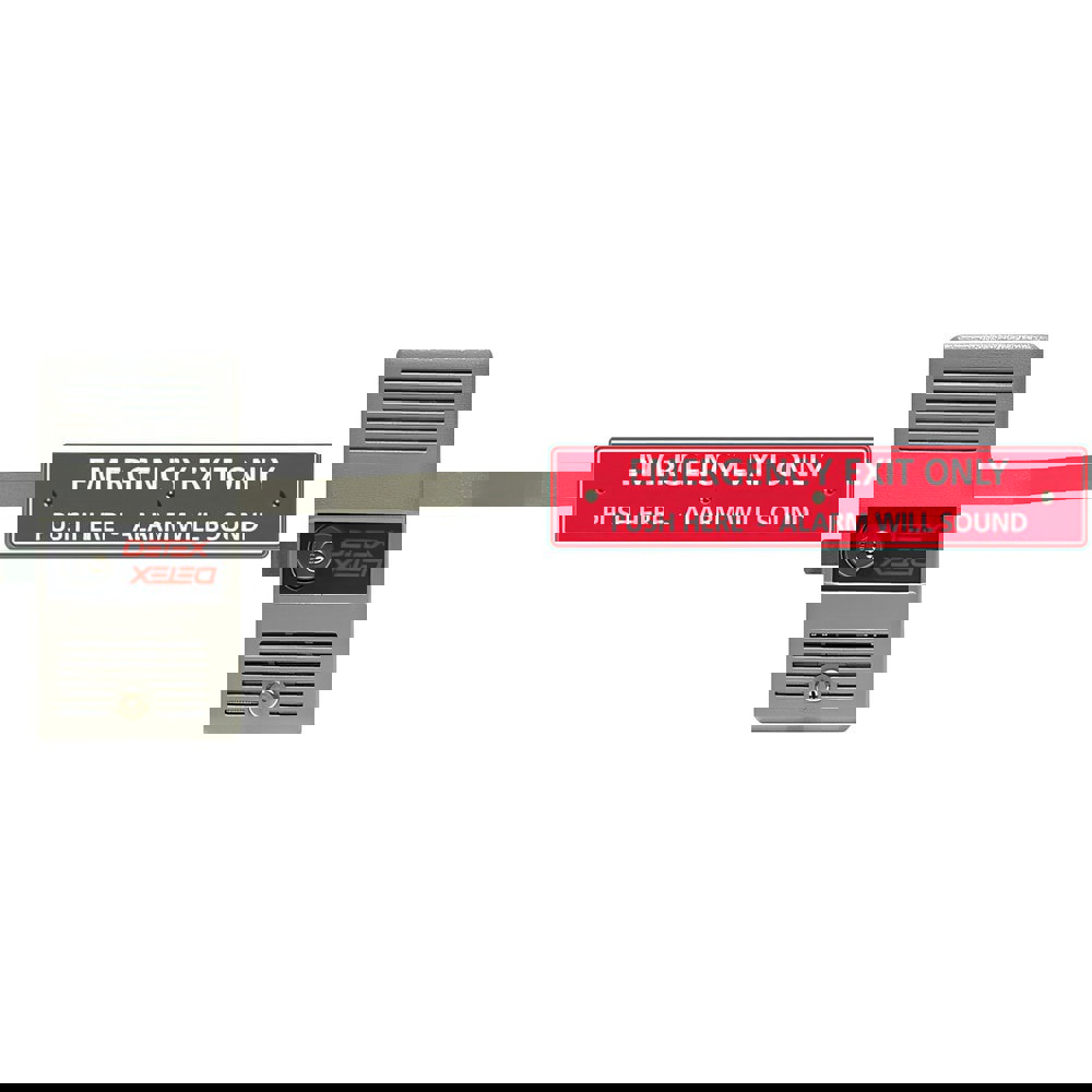 Push Bars; Material: Metal ; Locking Type: Exit Device Only ; Finish/Coating: Gray ; Maximum Door Width: 3ft ; Minimum Door Width: 2.83ft