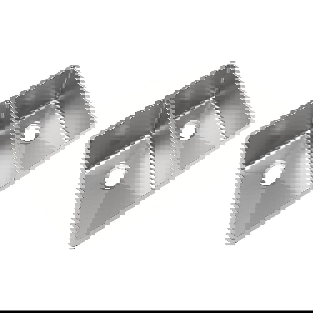 Sinks; Type: Undermount ; Mounting Location: Countertop ; Number Of Bowls: 2 ; Material: Stainless Steel ; Faucet Included: No ; Faucet Type: No Faucet