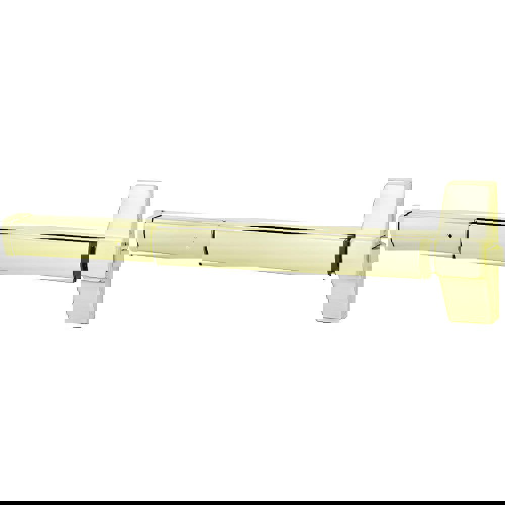 Push Bars; Material: Stainless Steel ; Locking Type: Exit Device Only ; Finish/Coating: Bright Brass ; Maximum Door Width: 36in ; Minimum Door Width: 30in ; Fits Door Size: 8