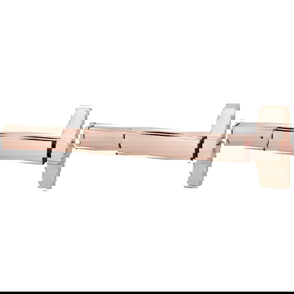 Push Bars; Material: Stainless Steel ; Locking Type: Exit Device Only ; Finish/Coating: Satin Bronze ; Maximum Door Width: 48in ; Minimum Door Width: 36in ; Fits Door Size: 8
