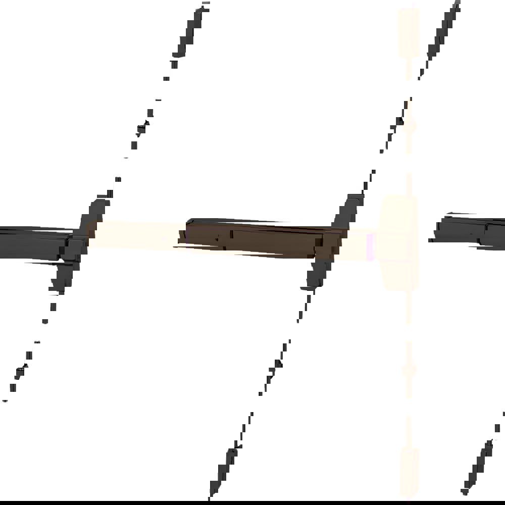 Vertical Bars; Type: Surface Vertical Rod Exit Device ; Rating: Panic Rated ; Hand: Right Hand Reverse ; Minimum Door Width: 36 (Inch); Maximum Door Width: 48.000 (Inch); Grade: 1