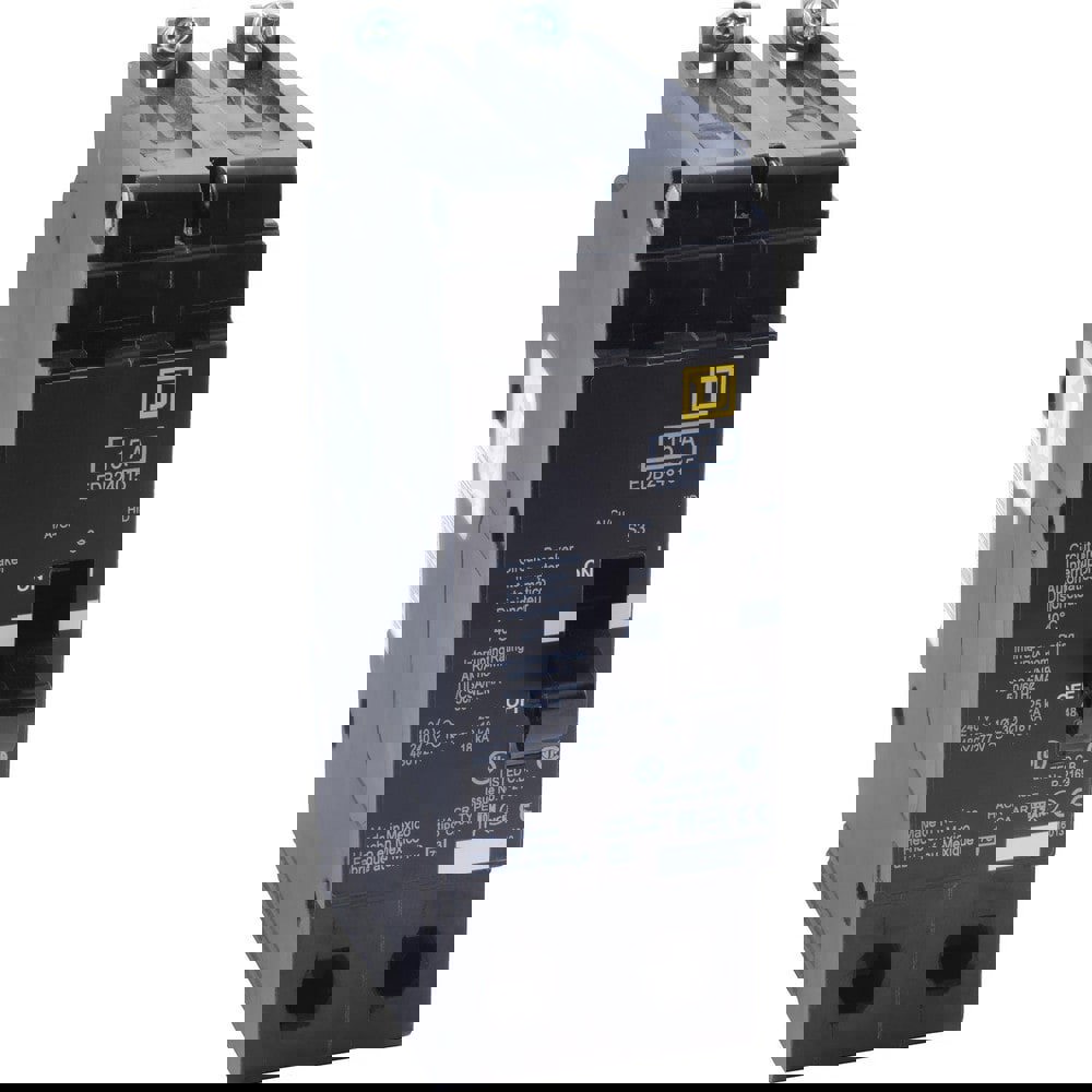 Circuit Breakers; Circuit Breaker Type: Miniature Circuit Breaker ; Amperage: 20 ; Voltage: 480V; 277V ; Wire Size (AWG): 12-6 (Aluminum)/14-6 (Copper) ; Number Of Poles: 2 ; Tripping Mechanism: Thermal-Magnetic