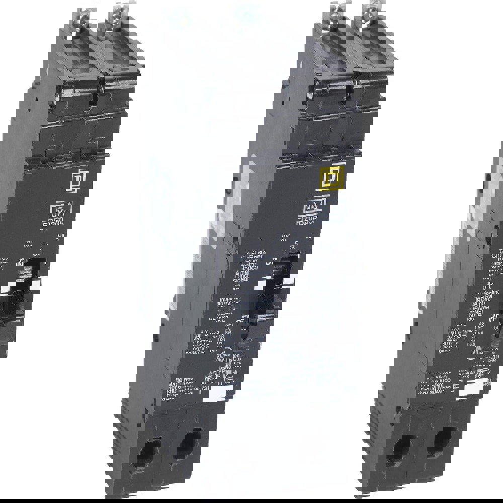 Circuit Breakers; Circuit Breaker Type: Miniature Circuit Breaker ; Amperage: 45 ; Voltage: 600V; 347V ; Wire Size (AWG): 12-2/0 (Aluminum)/14-2/0 (Copper) ; Number Of Poles: 2 ; Tripping Mechanism: Thermal-Magnetic