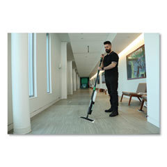 Wet Mop Pad: Hook & Loop, Medium, White Mop, Microfiber